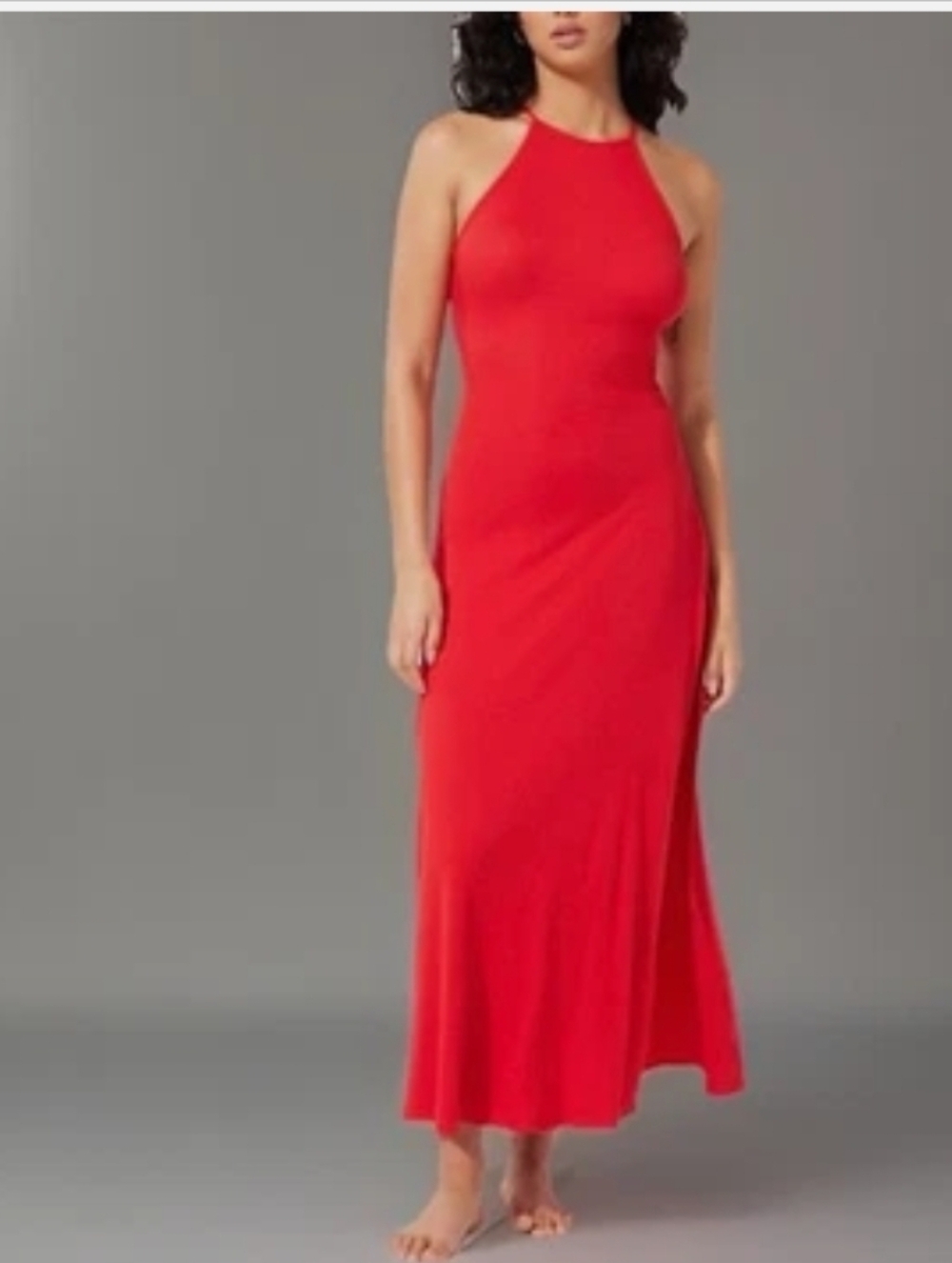 NWT Savage  X Fenty Rib Maxi Halter dress